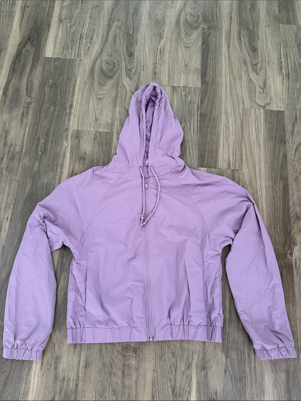 Mono B Lavender Hooded Bomber Jacket